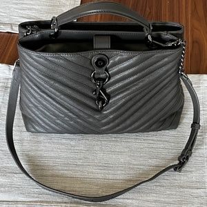 Rebecca Minkoff Edie Top Handle, Graphite (Gray)